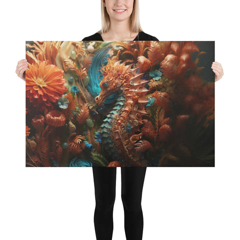 Seahorse Spirit Animal Canvas