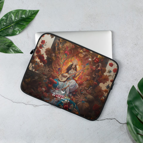 Saraswati Goddess Laptop Sleeve