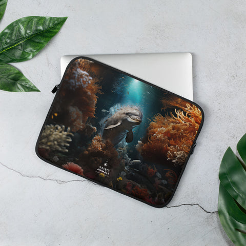 Dolphin Spirit Animal Laptop Sleeve