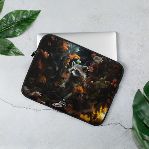 Raccoon Spirit Animal Laptop Sleeve