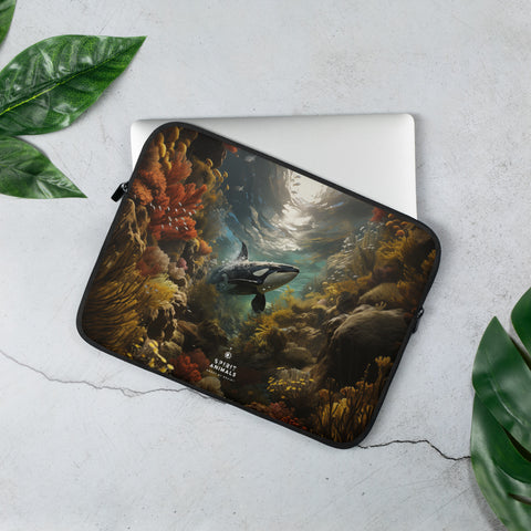 Orca Whale Spirit Animal Laptop Sleeve