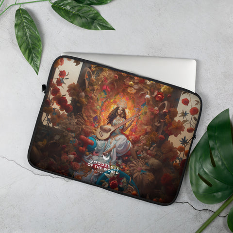 Saraswati Goddess Laptop Sleeve