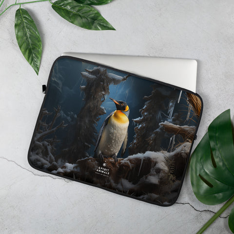 Emperor Penguin Spirit Animal Laptop Sleeve