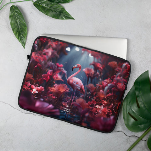 Flamingo Spirit Animal Laptop Sleeve