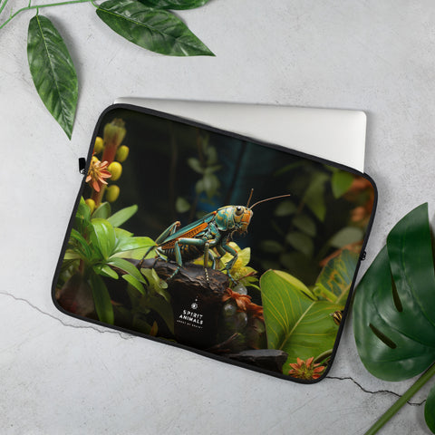 Grasshopper Spirit Animal Laptop Sleeve