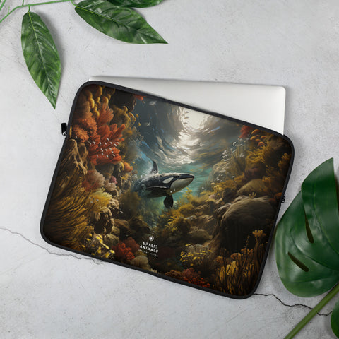 Orca Whale Spirit Animal Laptop Sleeve