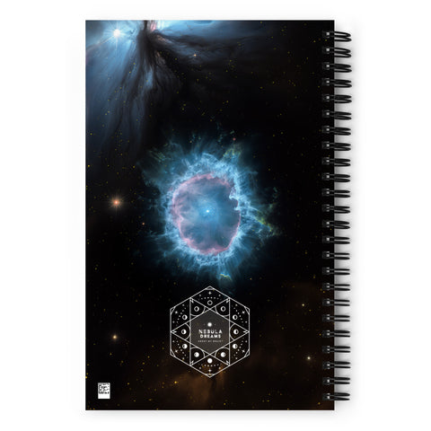 Blue Snowball Nebula Spiral notebook