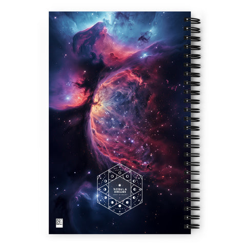 Crescent Nebula Dreams Spiral notebook