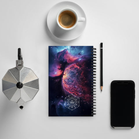 Crescent Nebula Dreams Spiral notebook