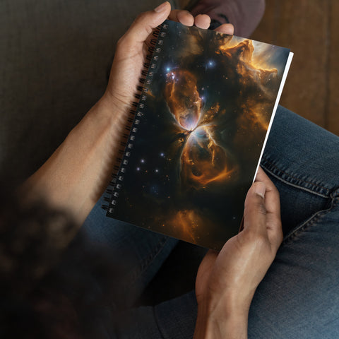Butterfly Nebula Dreams Spiral notebook