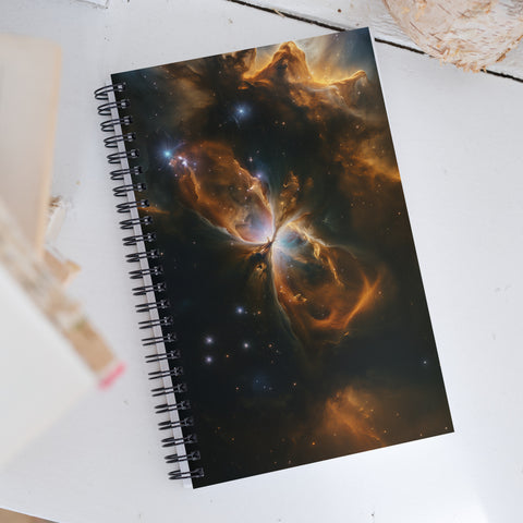 Butterfly Nebula Dreams Spiral notebook