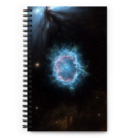 Blue Snowball Nebula Spiral notebook