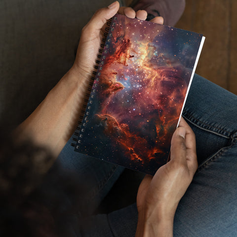 Omega Nebula Dreams Spiral notebook