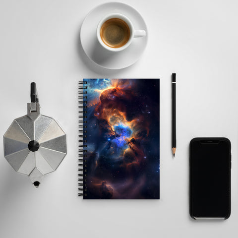 Pacman Nebula Dreams Spiral notebook