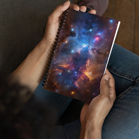 Runningman Nebula Dreams Spiral notebook
