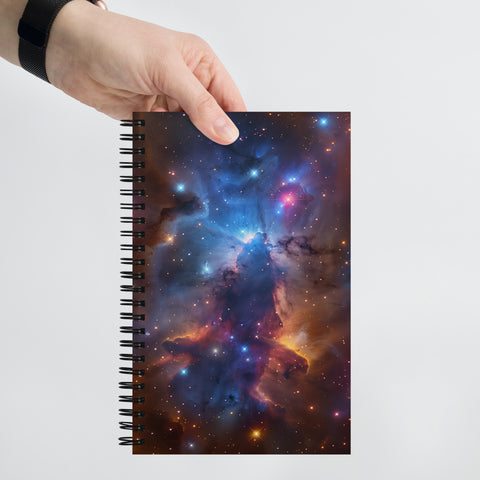 Runningman Nebula Dreams Spiral notebook