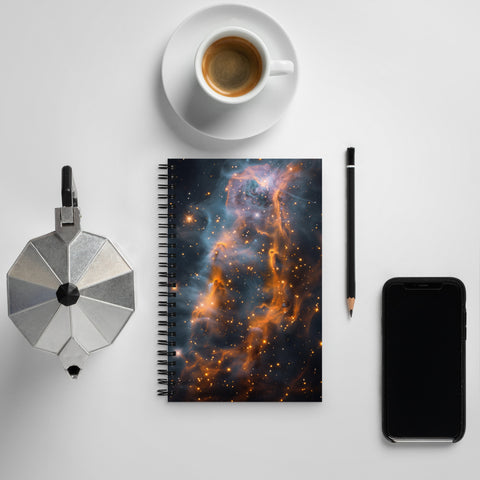 Ghost Nebula Dreams Spiral notebook