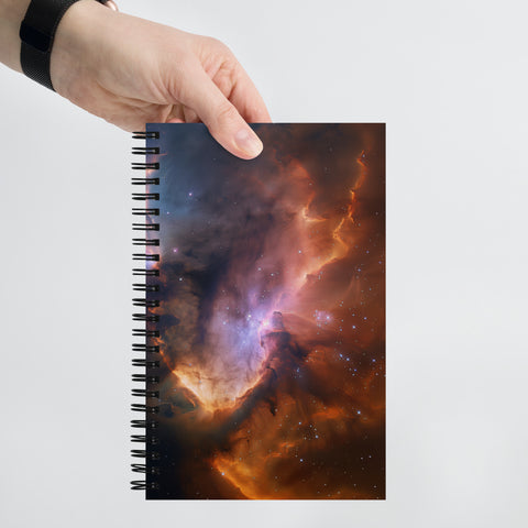 Flame Nebula Dreams Spiral notebook