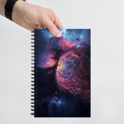 Crescent Nebula Dreams Spiral notebook