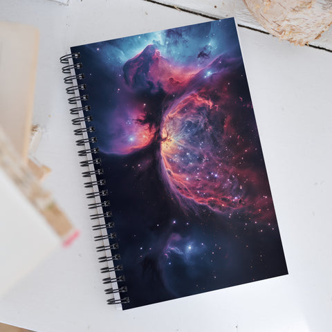 Crescent Nebula Dreams Spiral notebook