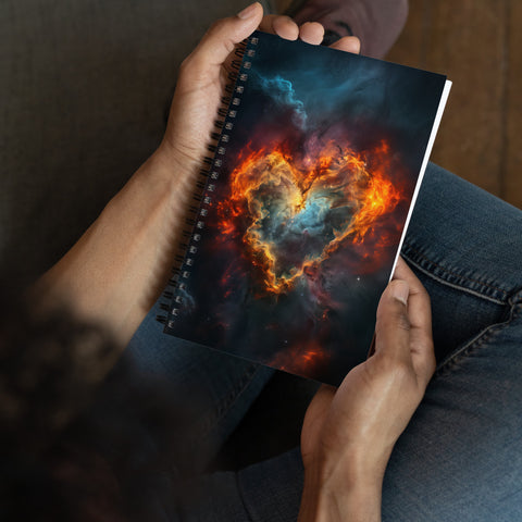 Heart Nebula Dreams Spiral Notebook