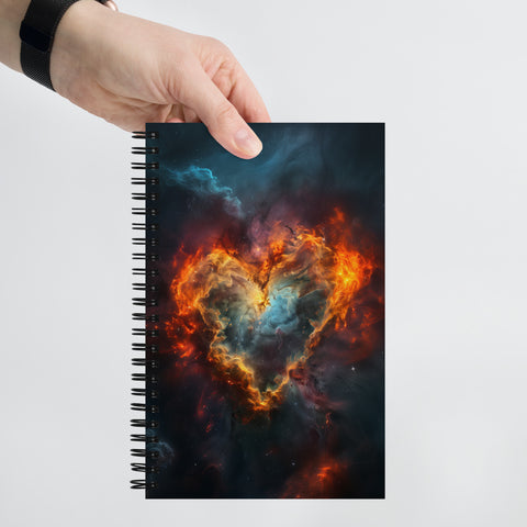 Heart Nebula Dreams Spiral Notebook