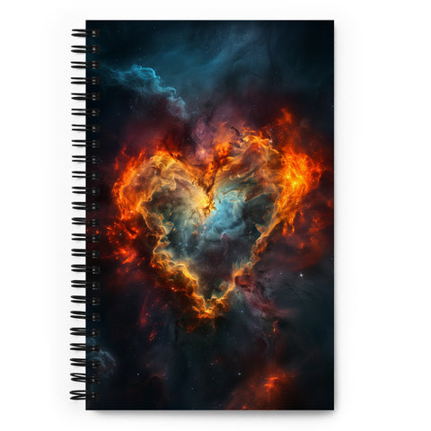 Heart Nebula Dreams Spiral Notebook