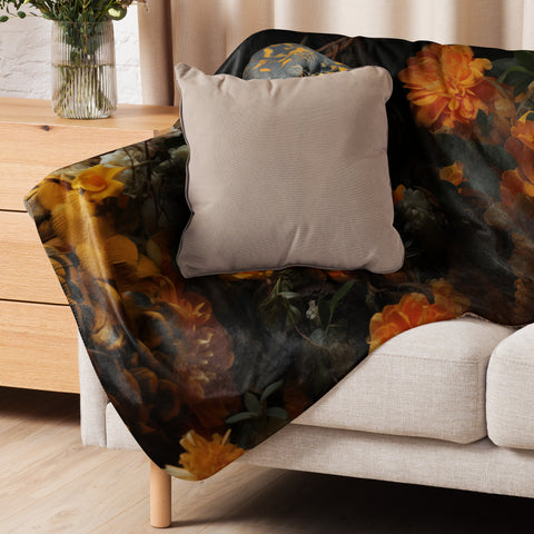 Anaconda Spirit Animal Sherpa Blanket