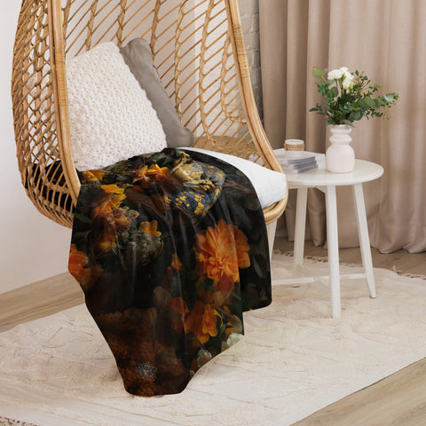 Anaconda Spirit Animal Sherpa Blanket