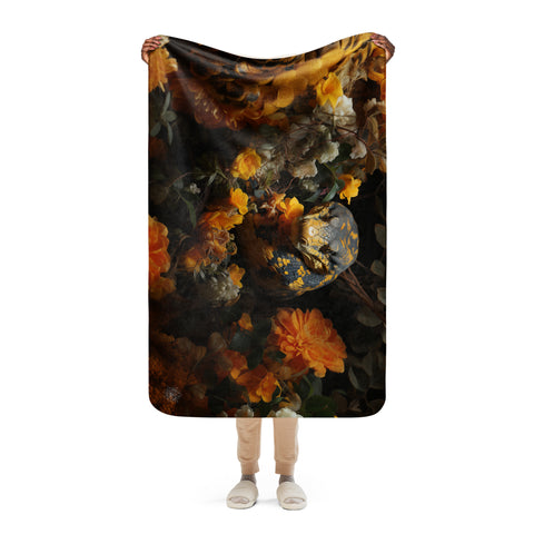 Anaconda Spirit Animal Sherpa Blanket