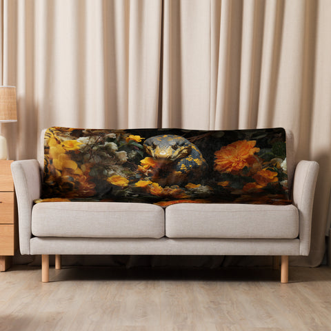 Anaconda Spirit Animal Sherpa Blanket