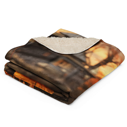 Beaver Spirit Animal Sherpa Blanket