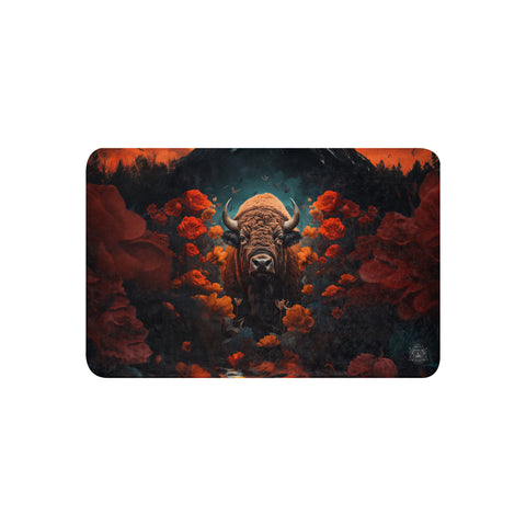 Buffalo Spirit Animal Sherpa Blanket