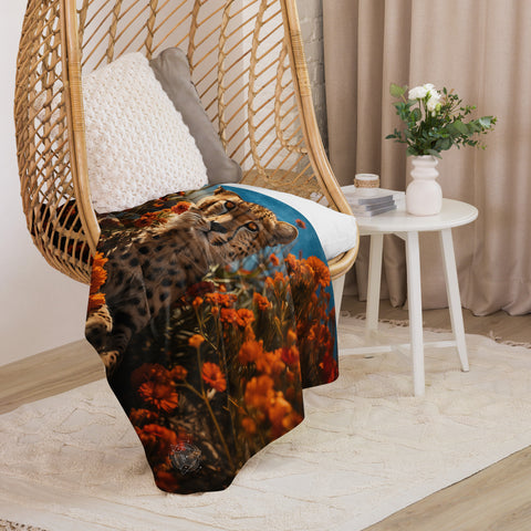 Cheetah Spirit Animal Sherpa Blanket