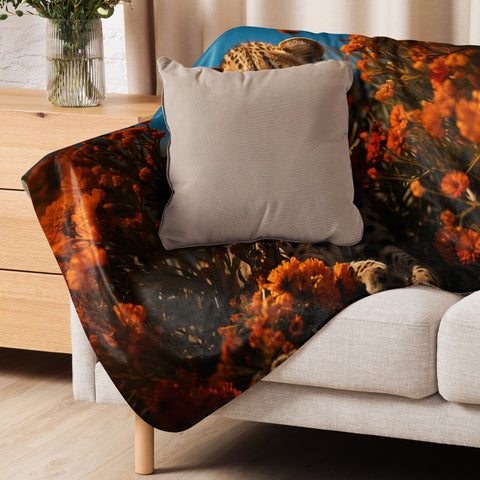 Cheetah Spirit Animal Sherpa Blanket