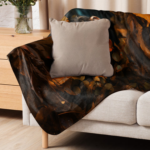 Chimpanzee Spirit Animal Sherpa Blanket