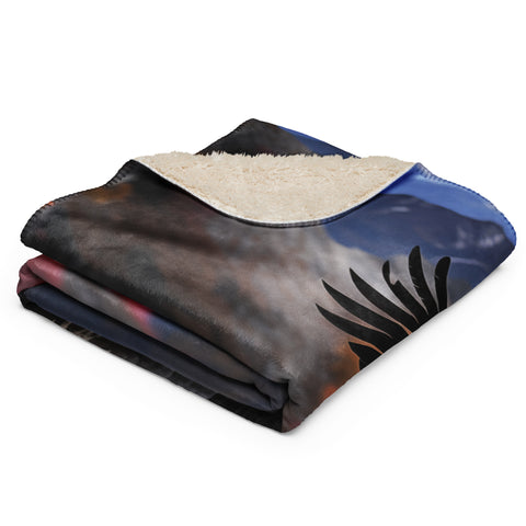 Condor Spirit Animal Sherpa Blanket