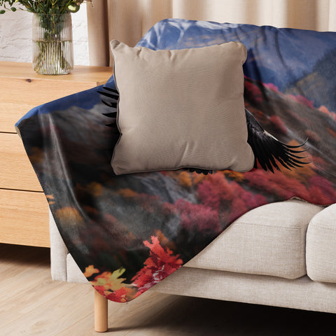 Condor Spirit Animal Sherpa Blanket