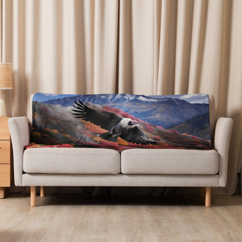 Condor Spirit Animal Sherpa Blanket