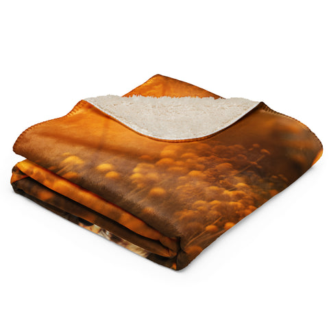 Coyote Spirit Animal Sherpa blanket