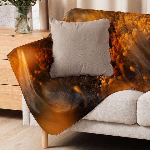 Coyote Spirit Animal Sherpa blanket