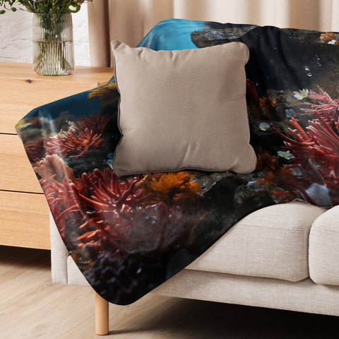Crab Spirit Animal Sherpa Blanket