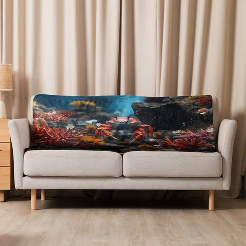 Crab Spirit Animal Sherpa Blanket