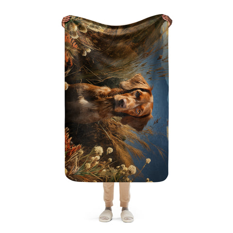 Dog Spirit Animal Sherpa Blanket