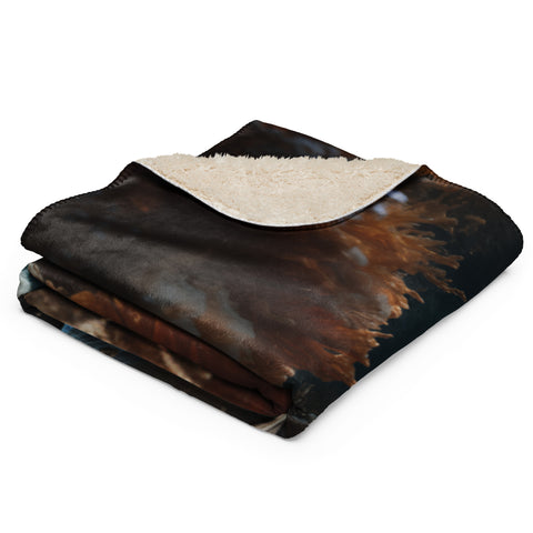 Dolphin Spirit Animal Sherpa Blanket