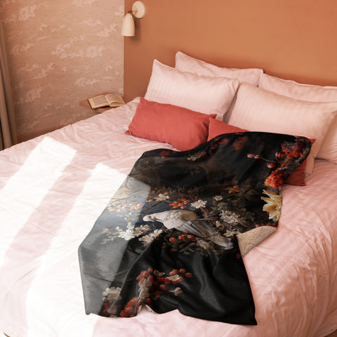 Dove Spirit Animal Sherpa Blanket