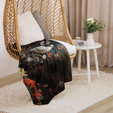 Dove Spirit Animal Sherpa Blanket