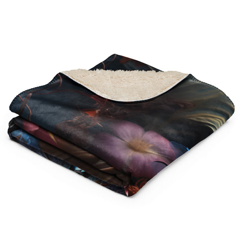 Dragonfly Spirit Animal Sherpa Blanket