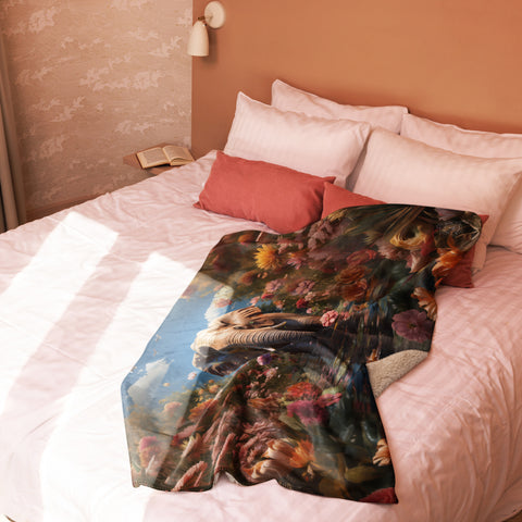 Elephant Spirit Animal Sherpa Blanket