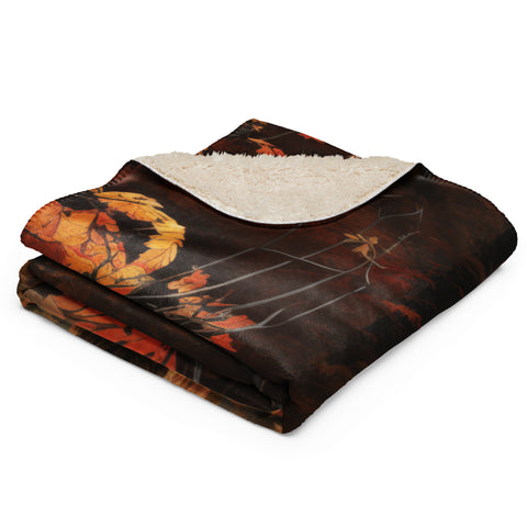 Elk Spirit Animal Sherpa Blanket
